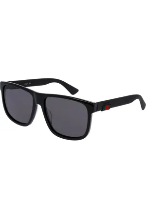 Gucci Uomo GG0010S 001 Occhiali da sole Acetato Grigio Squadrata Normale