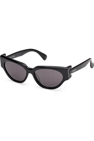 Max Mara Donna MM0139 CLIP-1 01A Occhiali da sole Acetato Fumo Cat Eye Normale