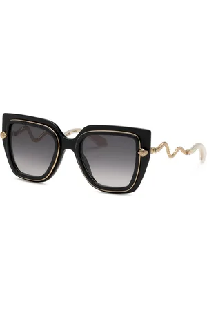 Roberto Cavalli Donna SRC097M 700 Occhiali da sole Acetato Fumo Farfalla Normale Sfumato
