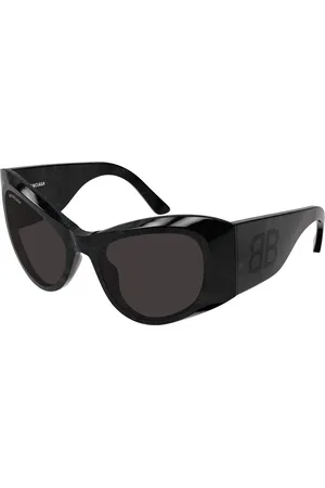Balenciaga Donna BB0393S 003 Occhiali da sole Acetato Grigio Farfalla
