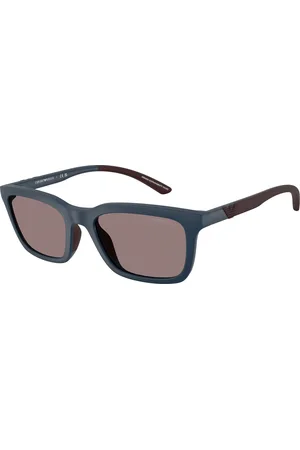 Emporio Armani Uomo EA4249U 62607N Occhiali da sole Iniettato Viola Squadrata Normale