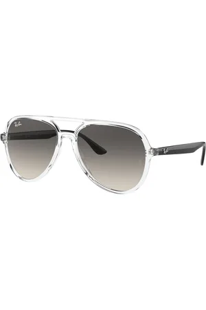 Ray-Ban Unisex RB4376 647711 Occhiali da sole Iniettato Grigio Pilot Normale Sfumato
