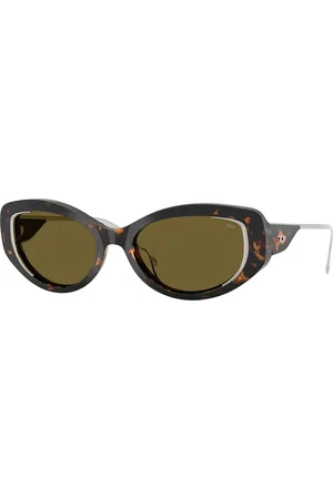 Diesel Donna DL2001MU 711/73 Occhiali da sole Acetato Marrone Rotonda Normale