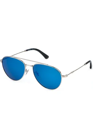 Police Uomo SPLP20E ORIGINS LITE 29 579P Occhiali da sole Metallo Fumo Pilot Polarizzata Specchiato