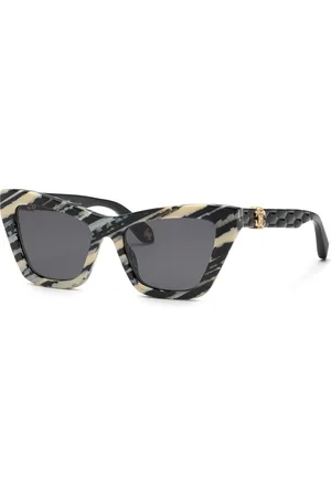 Roberto Cavalli Donna SRC091M 0AHH Occhiali da sole Acetato Fumo Cat Eye Normale