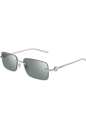 Gucci Uomo GG1703S 002 Occhiali da sole Metallo Verde Squadrata