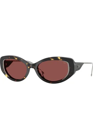 Diesel Donna DL2001MU 201775 Occhiali da sole Acetato Viola Rotonda Normale