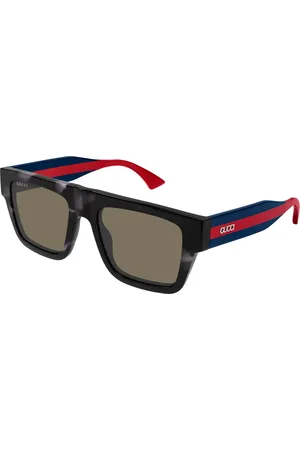 Gucci Uomo GG1868S 004 Occhiali da sole Acetato Marrone Squadrata