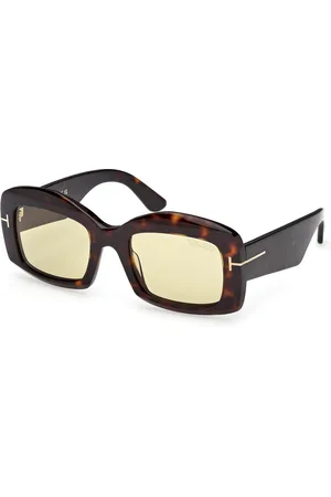 Tom Ford Donna FT1218 VENETIA 52E Occhiali da sole Acetato Marrone Squadrata Fotocromatiche