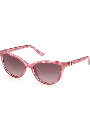Guess Donna GU00189 74F Occhiali da sole Iniettato Marrone Cat Eye Normale