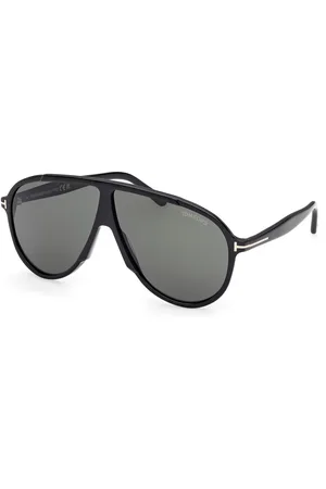 Tom Ford Uomo FT1211 VLADIMIR 01N Occhiali da sole Acetato Verde Pilot Normale