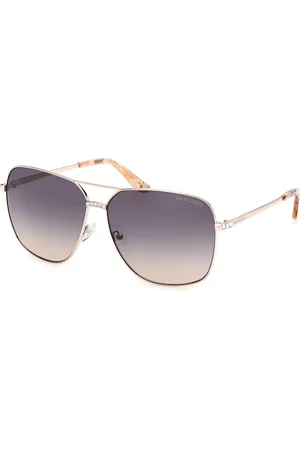 Guess Donna GM00022 32W Occhiali da sole Metallo Blu Squadrata Normale