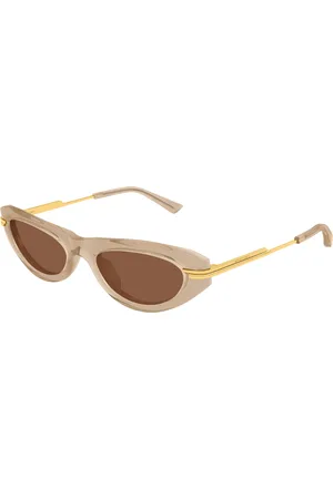 Bottega Veneta Donna BV1368S 005 Occhiali da sole Acetato Rotonda