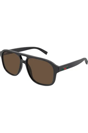 Gucci Uomo GG1856S 003 Occhiali da sole Iniettato Marrone Pilot
