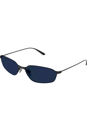 Balenciaga Unisex BB0412S 003 Occhiali da sole Metallo Blu Geometrica