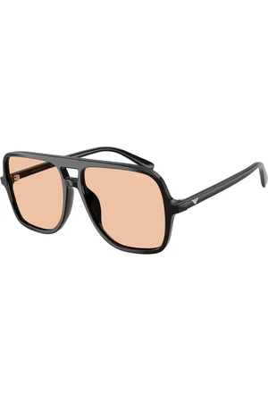 Emporio Armani Uomo EA4252U 501793 Occhiali da sole Acetato Arancione Pilot Normale