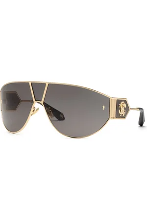 Roberto Cavalli Donna SRC093 300 Occhiali da sole Metallo Fumo Maschera Normale