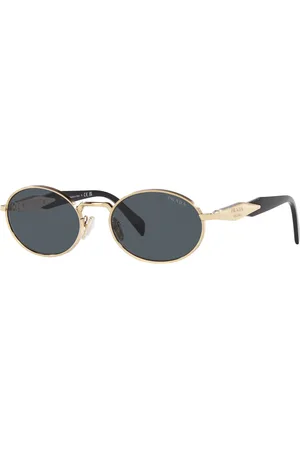 Prada Donna PR 65ZS ZVN09T Occhiali da sole Metallo Grigio Rotonda Normale