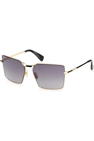 Max Mara Donna MM0135 MILLER-3 30B Occhiali da sole Metallo Fumo Squadrata Normale