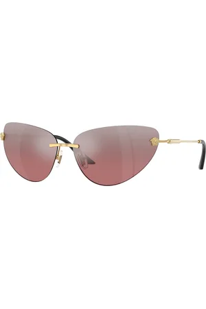 VERSACE Donna VE2281 10027E Occhiali da sole Metallo Rosa Cat Eye Normale Sfumato