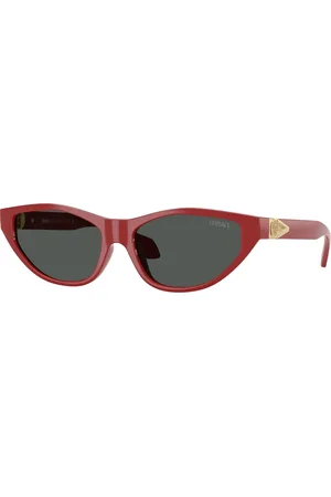 VERSACE Donna VE4491U 538887 Occhiali da sole Iniettato Grigio Cat Eye Normale