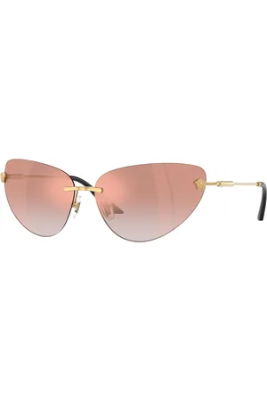 VERSACE Donna VE2281 10026F Occhiali da sole Metallo Rosa Cat Eye Normale Sfumato