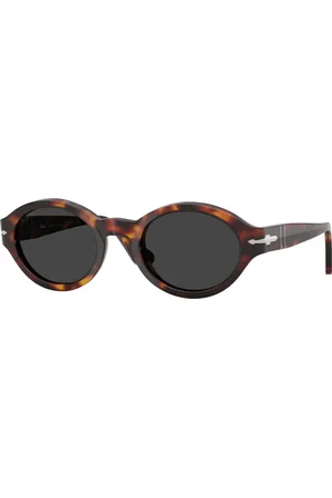 Persol Donna PO3378S LORIS 24/48 Occhiali da sole Acetato Grigio Rotonda Polarizzata