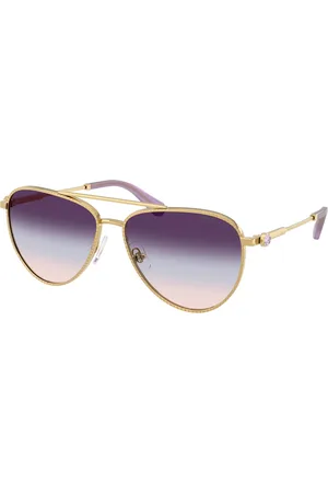Swarovski Donna SK7031 4036U7 Occhiali da sole Metallo Blu Pilot Normale Sfumato