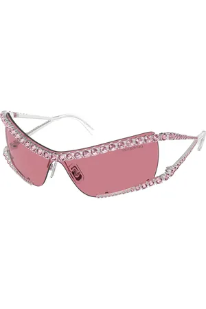 Swarovski Donna SK7022 402384 Occhiali da sole Metallo Rosa Geometrica Normale