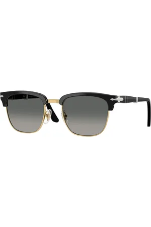 Persol Unisex PO3375S 122571 Occhiali da sole Acetato Grigio Squadrata Normale Sfumato