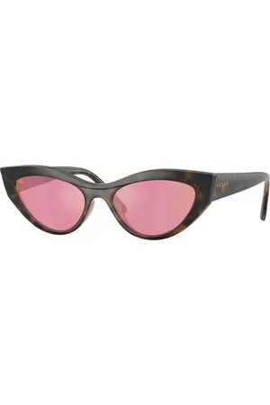 vogue Donna VO5637SU 2386F6 Occhiali da sole Nylon Rosa Cat Eye Specchiate