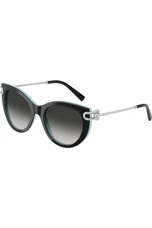 Tiffany & Co. Donna TF4232 80553C Occhiali da sole Acetato Grigio Farfalla Normale Sfumato
