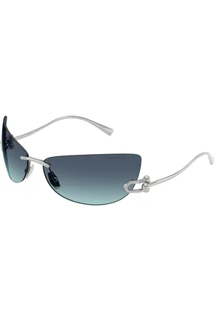 Tiffany & Co. Donna TF3112K 62139S Occhiali da sole Metallo Blu Geometrica Normale Sfumato