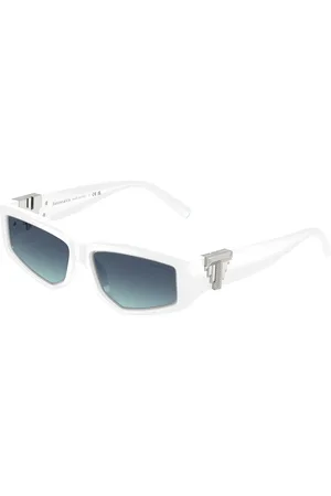 Tiffany & Co. Unisex TF4234U 83929S Occhiali da sole Iniettato Blu Geometrica Normale Sfumato