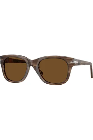 Persol Unisex PO3372S 120857 Occhiali da sole Acetato Marrone Squadrata Polarizzata