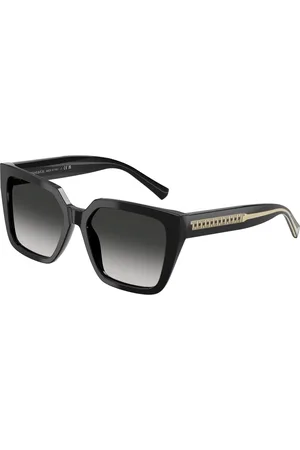 Tiffany & Co. Donna TF4235 80013C Occhiali da sole Acetato Grigio Squadrata Normale Sfumato