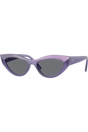 vogue Donna VO5637SU 3219/1 Occhiali da sole Nylon Grigio Cat Eye Normale