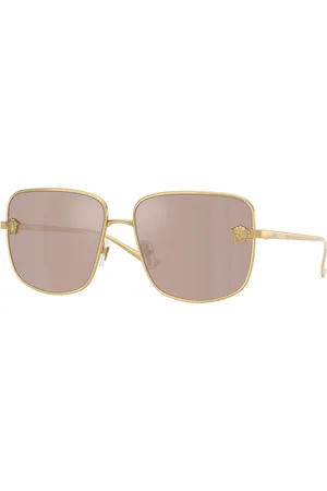 VERSACE Donna VE2282 1002/5 Occhiali da sole Metallo Rosa Squadrata Normale