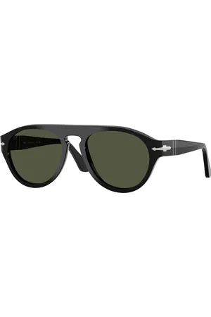 Persol Unisex PO3370S 95/31 Occhiali da sole Acetato Verde Pilot Normale