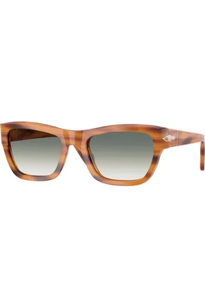 Persol Unisex PO0091S 960/3A Occhiali da sole Acetato Verde Farfalla Normale Sfumato