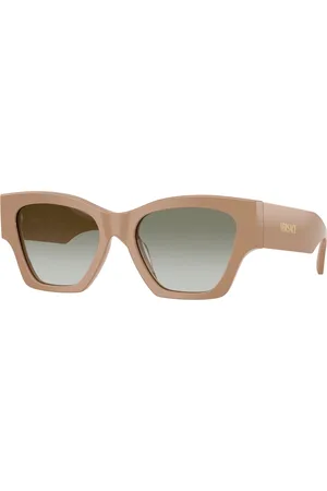 VERSACE Donna VE4492U 55178E Occhiali da sole Acetato Verde Squadrata Normale Sfumato