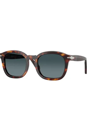 Persol Unisex PO0082S 24/S3 Occhiali da sole Acetato Blu Geometrica Polarizzata Sfumato