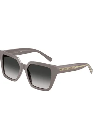 Tiffany & Co. Donna TF4235 84013C Occhiali da sole Acetato Grigio Squadrata Normale Sfumato