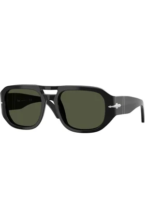 Persol Unisex PO3373S VINCENT 95/31 Occhiali da sole Acetato Verde Pilot Normale