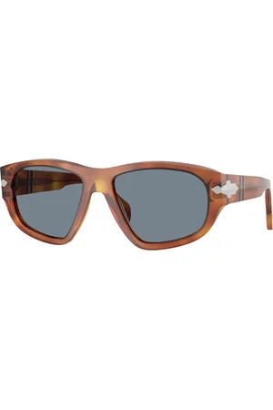 Persol Unisex PO0050S 96/56 Occhiali da sole Acetato Blu Geometrica Normale