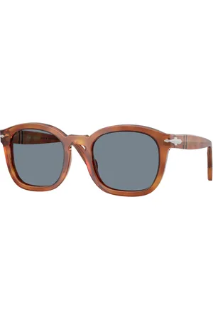 Persol Unisex PO0082S 96/56 Occhiali da sole Acetato Blu Geometrica Normale