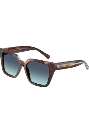 Tiffany & Co. Donna TF4235 84219S Occhiali da sole Acetato Blu Squadrata Normale Sfumato