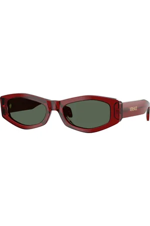 VERSACE Donna VE4487 551271 Occhiali da sole Acetato Verde Geometrica Normale