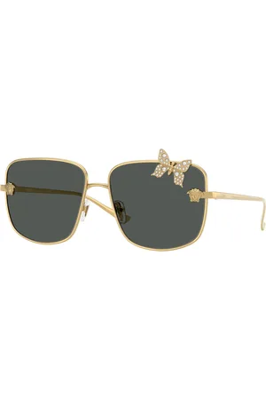 VERSACE Donna VE2282 100287 Occhiali da sole Metallo Grigio Squadrata Normale