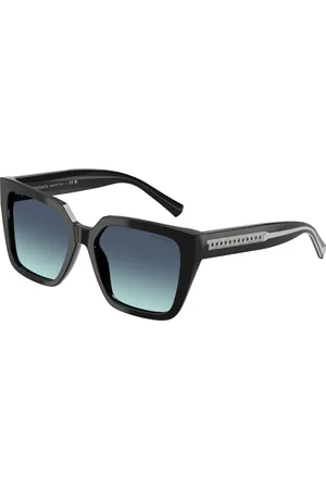 Tiffany & Co. Donna TF4235 83429S Occhiali da sole Acetato Blu Squadrata Normale Sfumato
